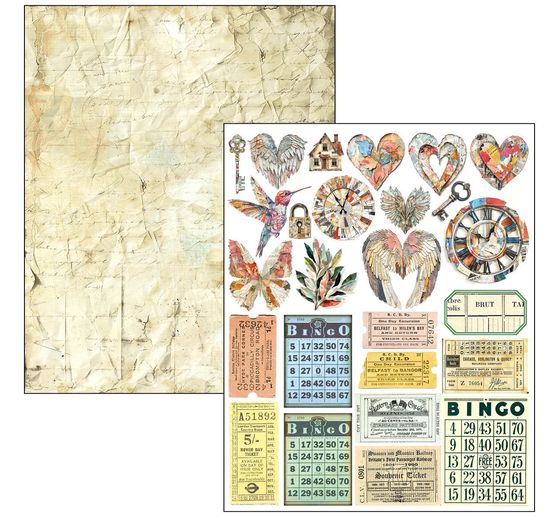 Mixed Media Book Ciao Bella "The Sound of Spring"