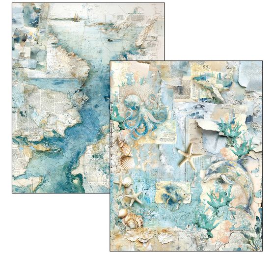 Mixed Media Book Ciao Bella "Edge of the Ocean"