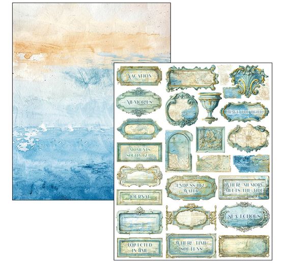 Mixed Media Book Ciao Bella "Edge of the Ocean"