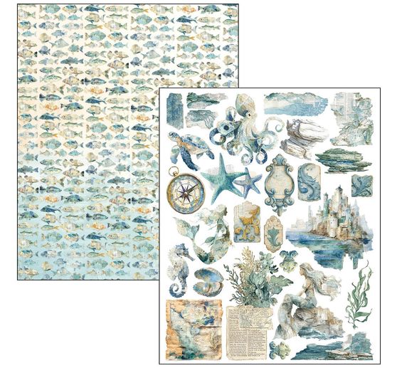 Mixed Media Book Ciao Bella "Edge of the Ocean"