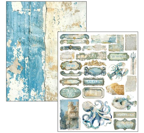 Mixed Media Book Ciao Bella "Edge of the Ocean"