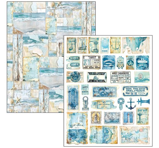 Mixed Media Book Ciao Bella "Edge of the Ocean"