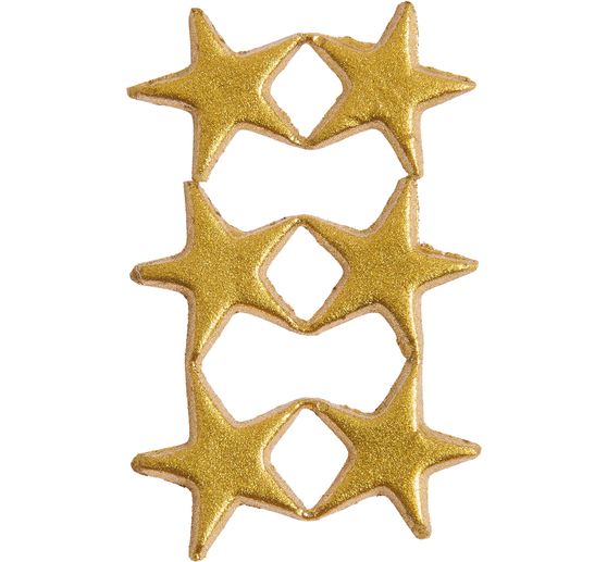 Wax motif "Stars", Gold
