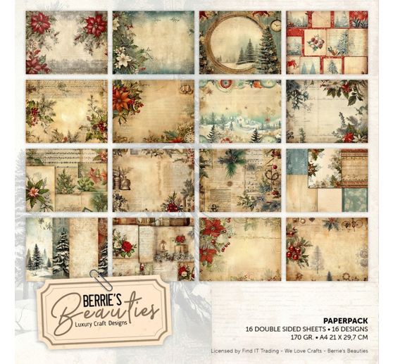 Zestaw papierowy "Vintage Christmas"