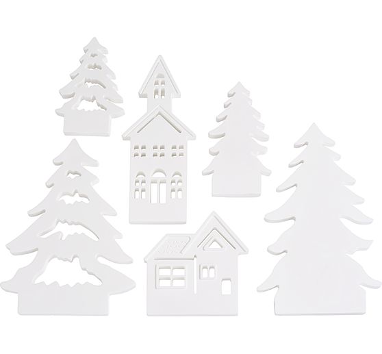 VBS Silicone casting mould "Winter Village" with Interlocking Edge