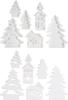 VBS Silicone casting mould "Winter Village" with Interlocking Edge
