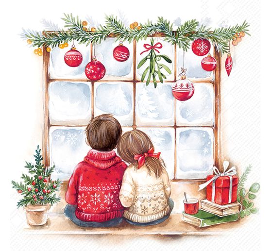 Napkin "Looking for Christmas"