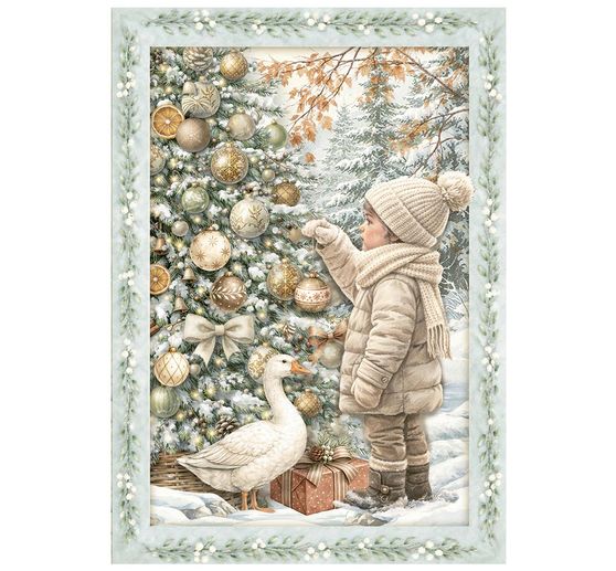Motyw ryżowy asortyment Stamperia "White Christmas", DIN A6, zestaw 8 sztuk