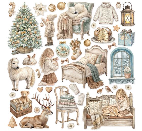 Stamperia Scrapbook block "White Christmas"