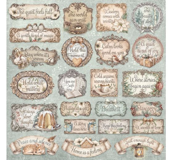 Stamperia Scrapbook block "White Christmas"