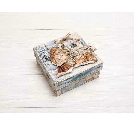 Stamperia Scrapbook block "White Christmas Backgrounds"