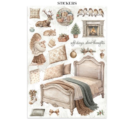 Junk Journal Book Stamperia "White Christmas"