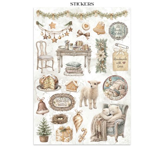 Junk Journal Book Stamperia "White Christmas"