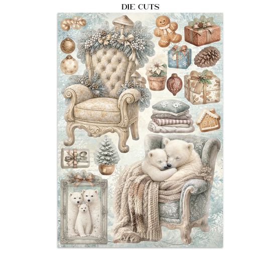 Junk Journal Book Stamperia "White Christmas"