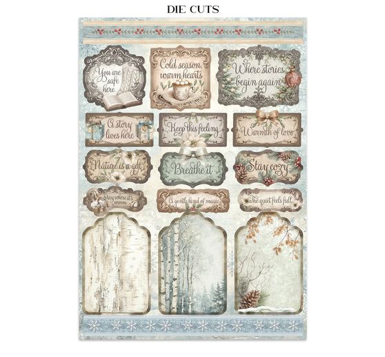 Junk Journal Book Stamperia "White Christmas"