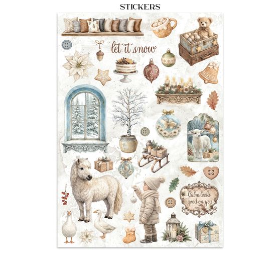 Junk Journal Book Stamperia "White Christmas"