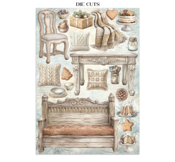 Junk Journal Book Stamperia "White Christmas"
