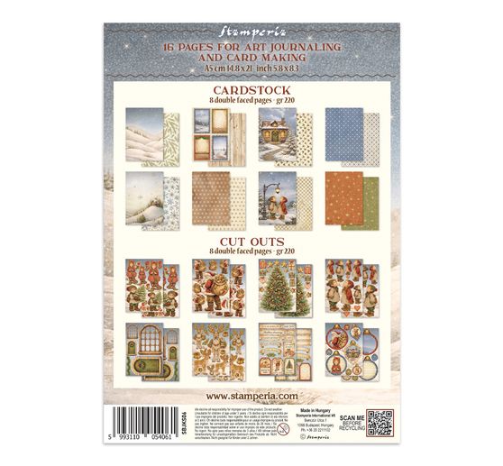A5 Junk Journal Focus Points Stamperia "Silent Night"