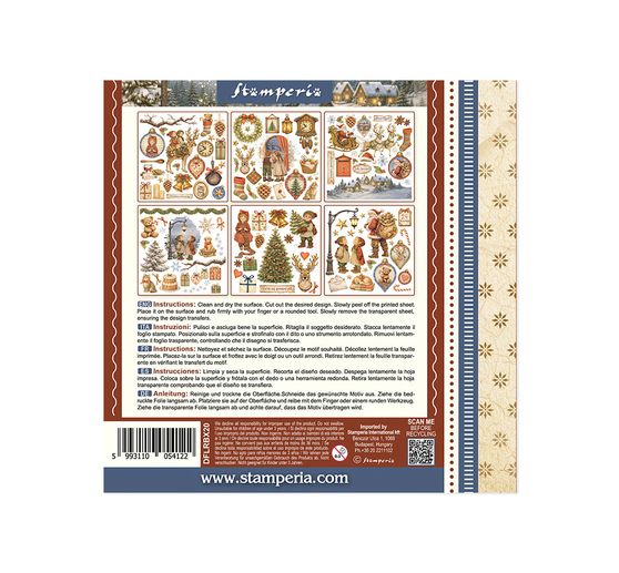 Rub On asortyment Stamperia "Silent Night"