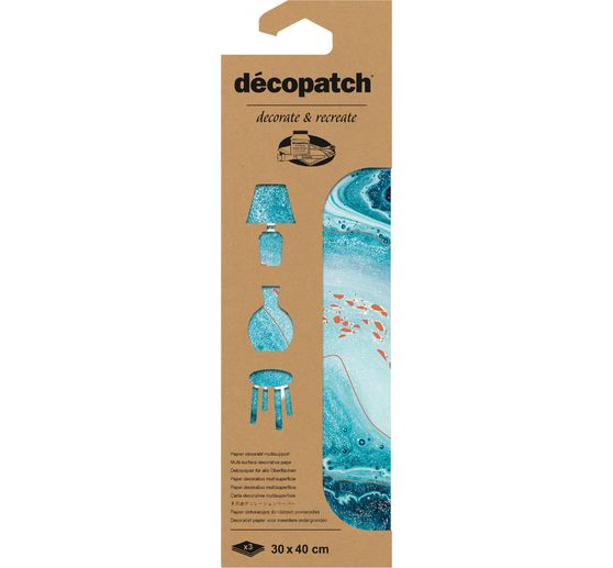 Papier Hot-Foil D&eacute;copatch "Ocean"