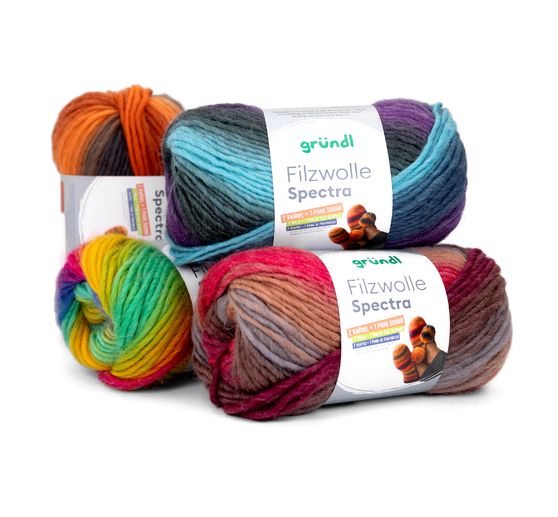 Gr&uuml;ndl Felting wool "Spectra"