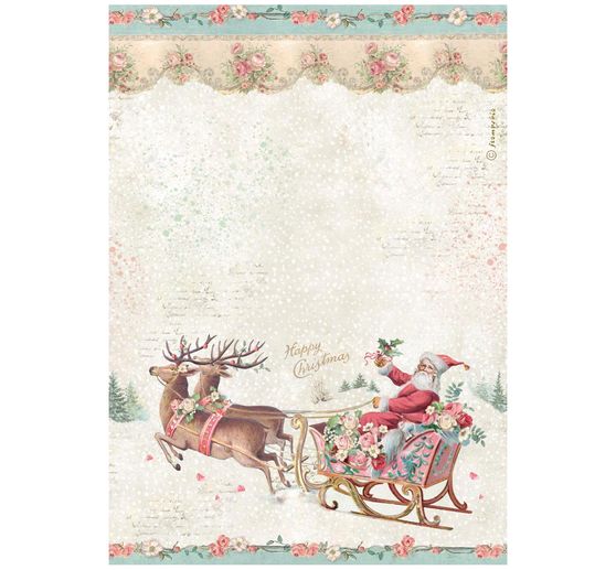 Motyw papieru ryżowego Stamperia "Winter Magic - Santa Claus"