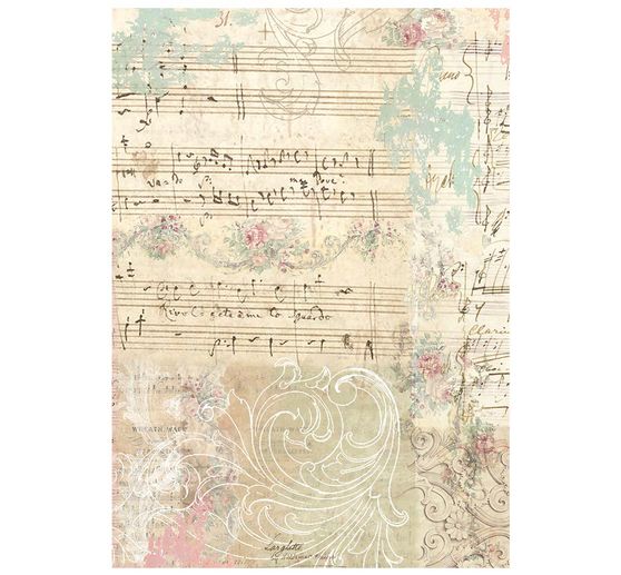 Stamperia Motif straw silk backgrounds "Winter Magic", DIN A6, set of 8