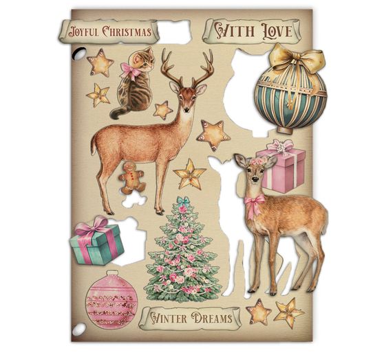 Lasercut motywy Stamperia "Winter Magic"