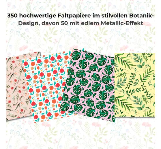 350 Origami block "Floral motifs"