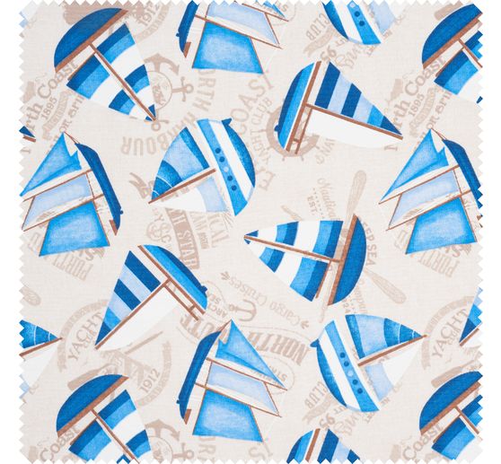 Motif fabric linen look "Harbour"