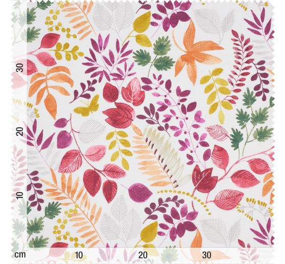 Motif fabric linen look "Guajira Leaves"