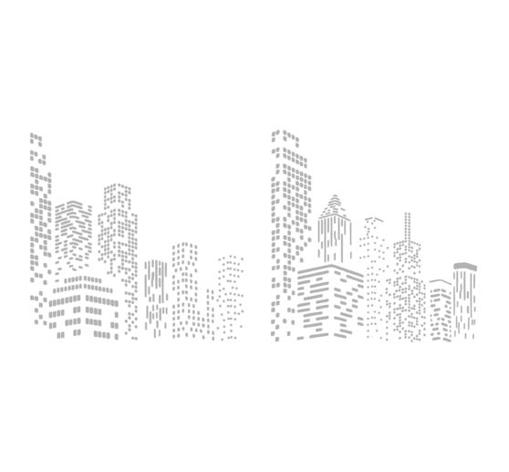 VBS Stencil set "Skyline", 2 pcs.