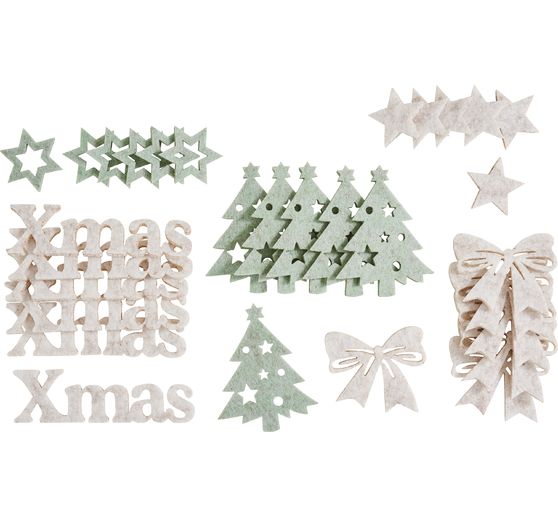 Filcowe elementy dekoracyjne VBS "XMAS"