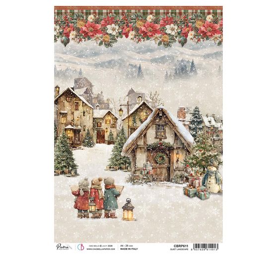 Motyw papier ryżowy Ciao Bella "Merry & Bright - Quiet Landscape"