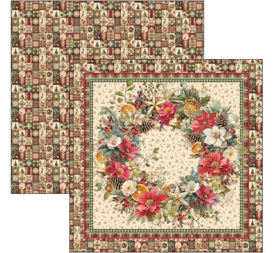 Ciao Bella scrapbook paper "Merry & Bright"