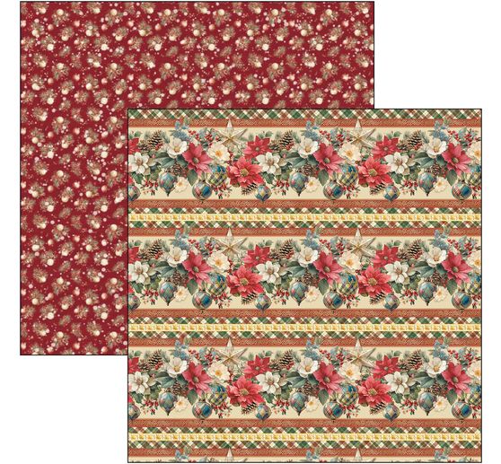 Ciao Bella scrapbook paper "Merry & Bright"