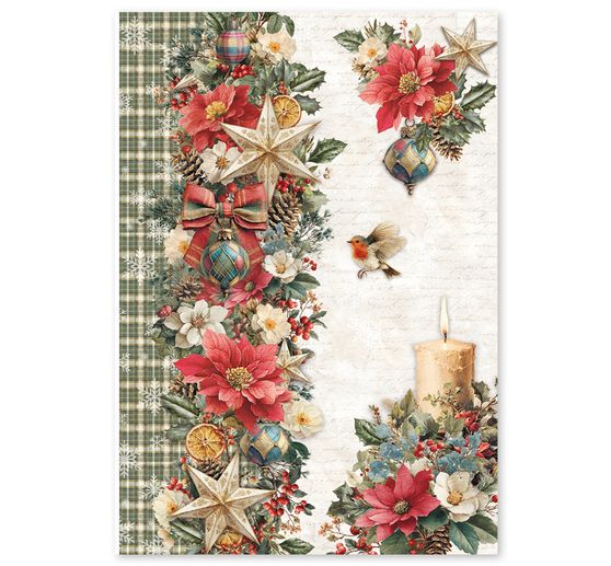 Ciao Bella motif straw silk assortment "Merry & Bright", set of 4