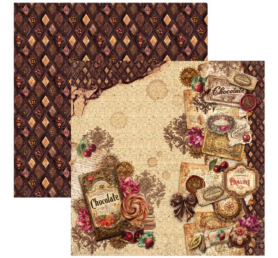 Papier do scrapbooking Ciao Bella "The Chocolate Factory"
