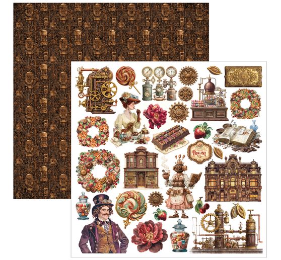 Papier do scrapbooking Ciao Bella "The Chocolate Factory"
