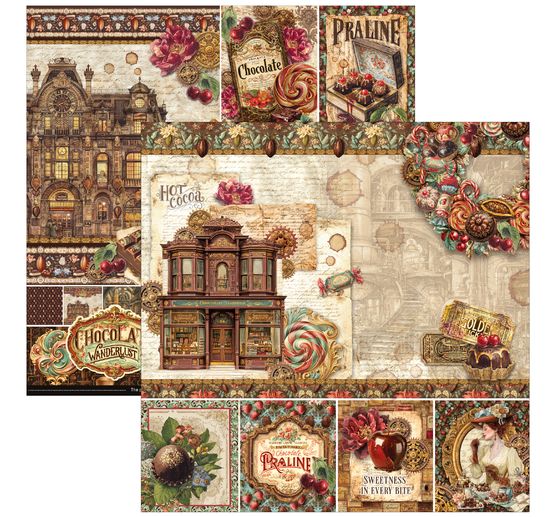 Papier do scrapbooking Ciao Bella "The Chocolate Factory"