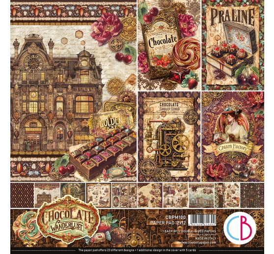 Papier do scrapbooking Ciao Bella "The Chocolate Factory"
