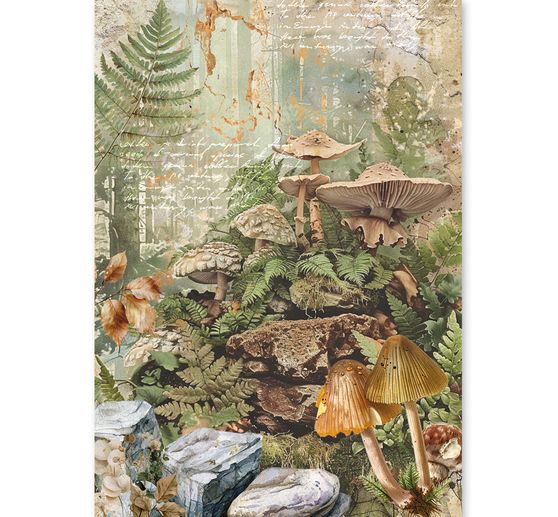 Motyw papier ryżowy asortyment Ciao Bella "The Nature Journal", zestaw 8 sztuk
