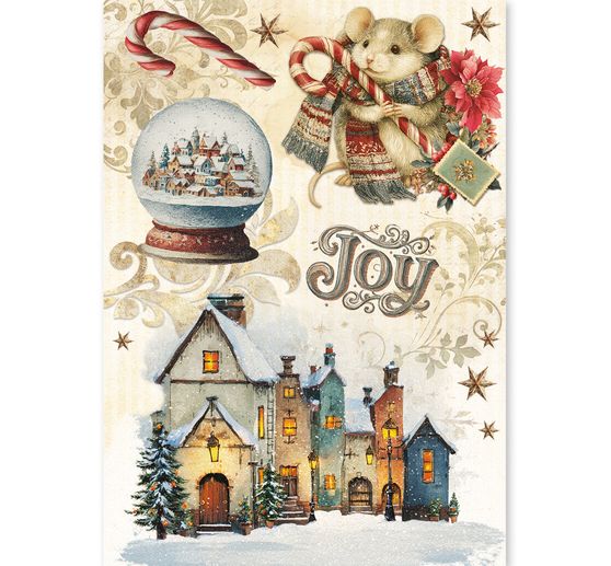 Ciao Bella motif straw silk assortment "Cozy Christmas", set of 8