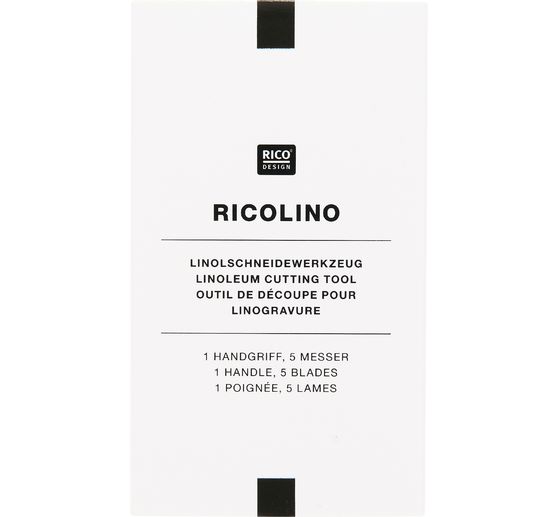 Dłuto do linorytu Rico Design, 6 element&oacute;w