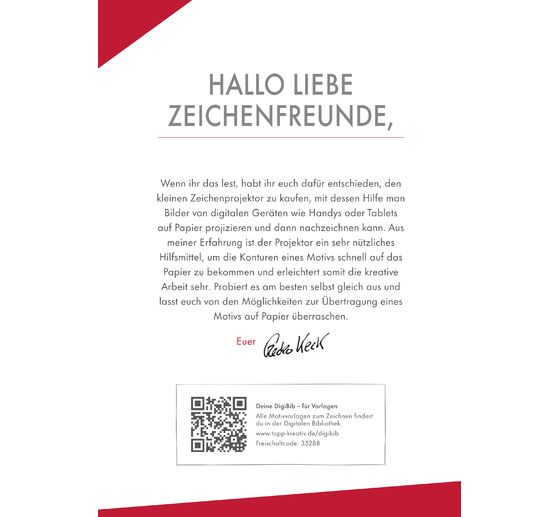 Zestaw kreatywny "Kunst des Zeichnens - Zeichenprojektor"