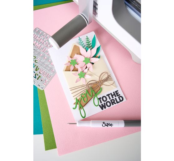 Wykrojnik do papieru Sizzix Thinlits "Mini Bold Alpha by Vicki Boutin"