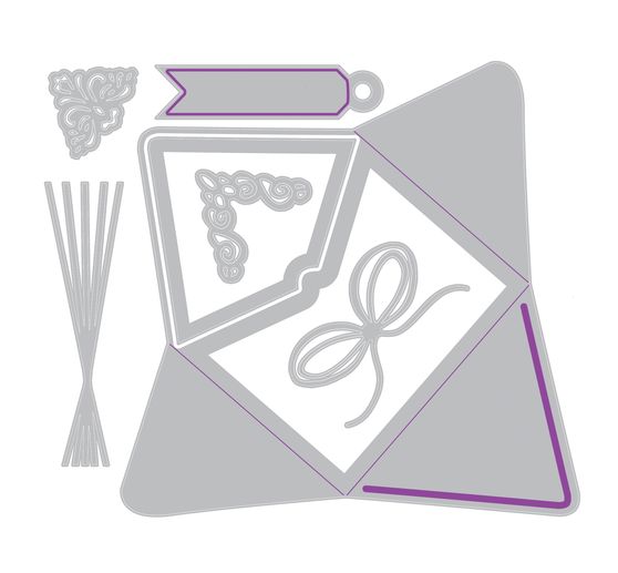 Wykrojnik do papieru Sizzix Thinlits "First Class Mail by Vicki Boutin"