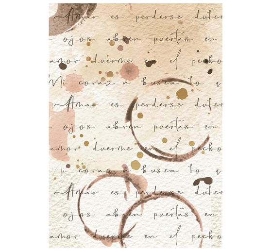 Motyw papieru ryżowego backgrounds Stamperia "Flowers and Poems", DIN A6, zestaw 8 sztuk