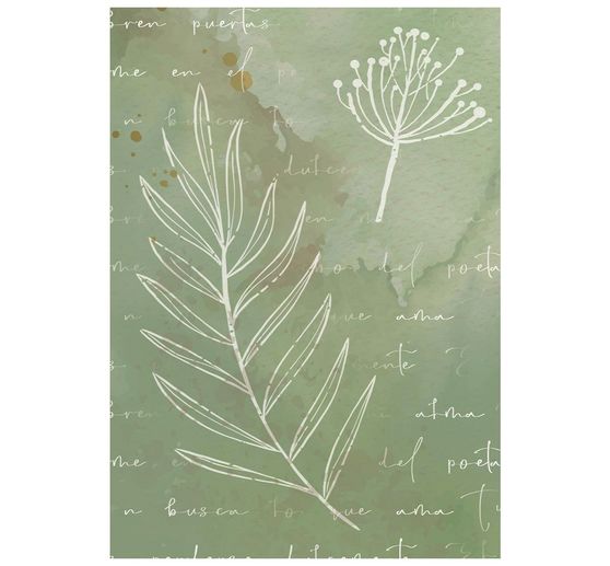 Motyw papieru ryżowego backgrounds Stamperia "Flowers and Poems", DIN A6, zestaw 8 sztuk