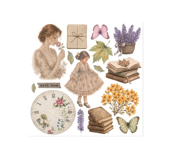 Stamperia Rub On assortment "Flowers and Poems"